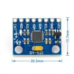 3AXIS ACCELEROMTR+ GYROSCOPE MPU6050 GY521 M6050 - Image 2