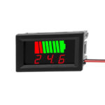Red 12-60V Dual Display Waterproof Voltage Electricity Meter