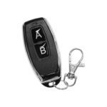 QIACHIP KT05 | 433Mhz remote controller | 2 button Metal Remote Control Learning code EV1527 wireless transmitter (A-B)
