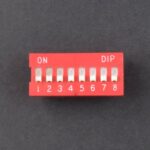 8 Position 8Pin DIP Switch 2.54mm Pitch 2 Row 8P Slide DIP Switch - RS225