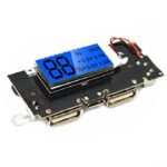 Dual USB 5V 1A 2.1A Mobile Power Bank with PCB Power Module LCD