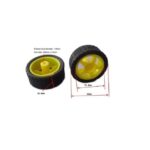 65mm Robot Wheel for BO Motors (Yellow) - Image 2