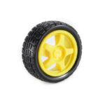 65mm Robot Wheel for BO Motors (Yellow)