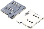 Micro SIM Card Socket - 6 pins - Spring Loaded Push type