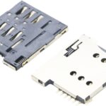 Micro SIM Card Socket - 6 pins - Spring Loaded Push type
