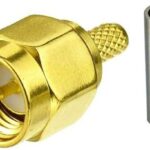 SMA Male Crimp RF Connector Gold-Plating for RG316 RG174 Cable