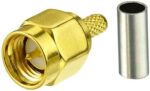 SMA Male Crimp RF Connector Gold-Plating for RG316 RG174 Cable