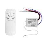 Qiachip FD201/FD202/FD103 1/2/3 Way Relay AC 220V RF Remote Digital Wireless Remote Control Switch Ceiling Fan Panel Control Switch For Light Bulb