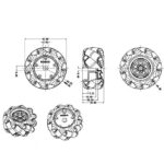 Yellow McNamum Wheel 60MM-K (4pcs/set )Compatible with 6.7mm couplings - Image 5