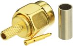 SMA Male Crimp RF Connector Gold-Plating for RG316 RG174 Cable - Image 2