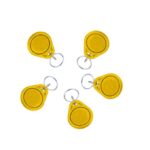 RFID Key Tag Keychain 13.56MHz RC522/ M1 S50 - YELLOW