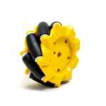 80mm-A Mecanum Wheel Compatible with 6.7mm Coupling (Pack of 4)-Yellow - Image 4