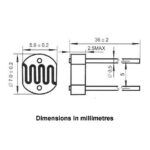 GL7528 7mm Light Sensitive Resistor Photoresistor 7528 LDR - Image 3