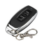 KT05 433Mhz 2 button Metal Remote Control Learning code EV1527 wireless on/off Printing logo transmitter
