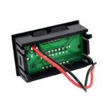 Red 12-60V Dual Display Waterproof Voltage Electricity Meter - Image 4