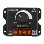 LED Dimmer 12V/24V 30A Brightness Adjustable Regulator