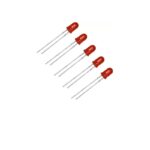 5mm Red color LED round shape  (Red in Red)