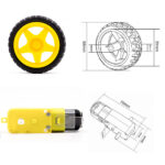 Longer version of 4 WD Double Layer Smart Car Chassis Kit - Image 4