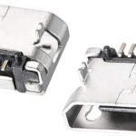 Micro USB Connector SMD Ð TH Support Legs Ð 5 Pin Ð Type B