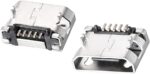 Micro USB Connector SMD Ð TH Support Legs Ð 5 Pin Ð Type B