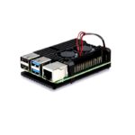Aluminum Heat Sink Case with Double Fans for Raspberry Pi 4B Ð Black