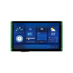 10.1inch 1024x600 IPS Industrial HMI LCD UART TTL/RS232x2 Display Capacitive Touch, 16MB Flash Buzzer SD interface