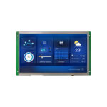 10.1inch 1024x600 IPS Industrial HMI LCD UART TTL/RS232x2 Display Resistive Touch, 16MB Flash Buzzer SD interface