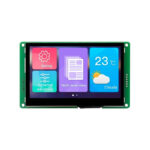 4.3 Inch 480x272 TTL/RS232 HMI LCD Display Resistive Touch 8MB Flash Buzzer SD interface