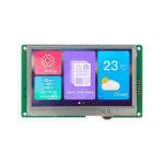 4.3 Inch 480x272 TTL/RS232 HMI LCD Display Capacitive Touch 8MB Flash Buzzer SD interface