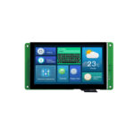 7.0 Inch 800x480 RS232 HMI LCD Display Resistive Touch 16MB Flash SD interface Buzzer