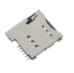 Micro SIM Card Socket - 6 pins - Spring Loaded Push type
