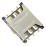 Nano SIM Card Holder Ð 6 Pin Push Type Ð Without Spring