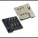 Micro SIM Card Connector 7 Pin Push Type Metal Body